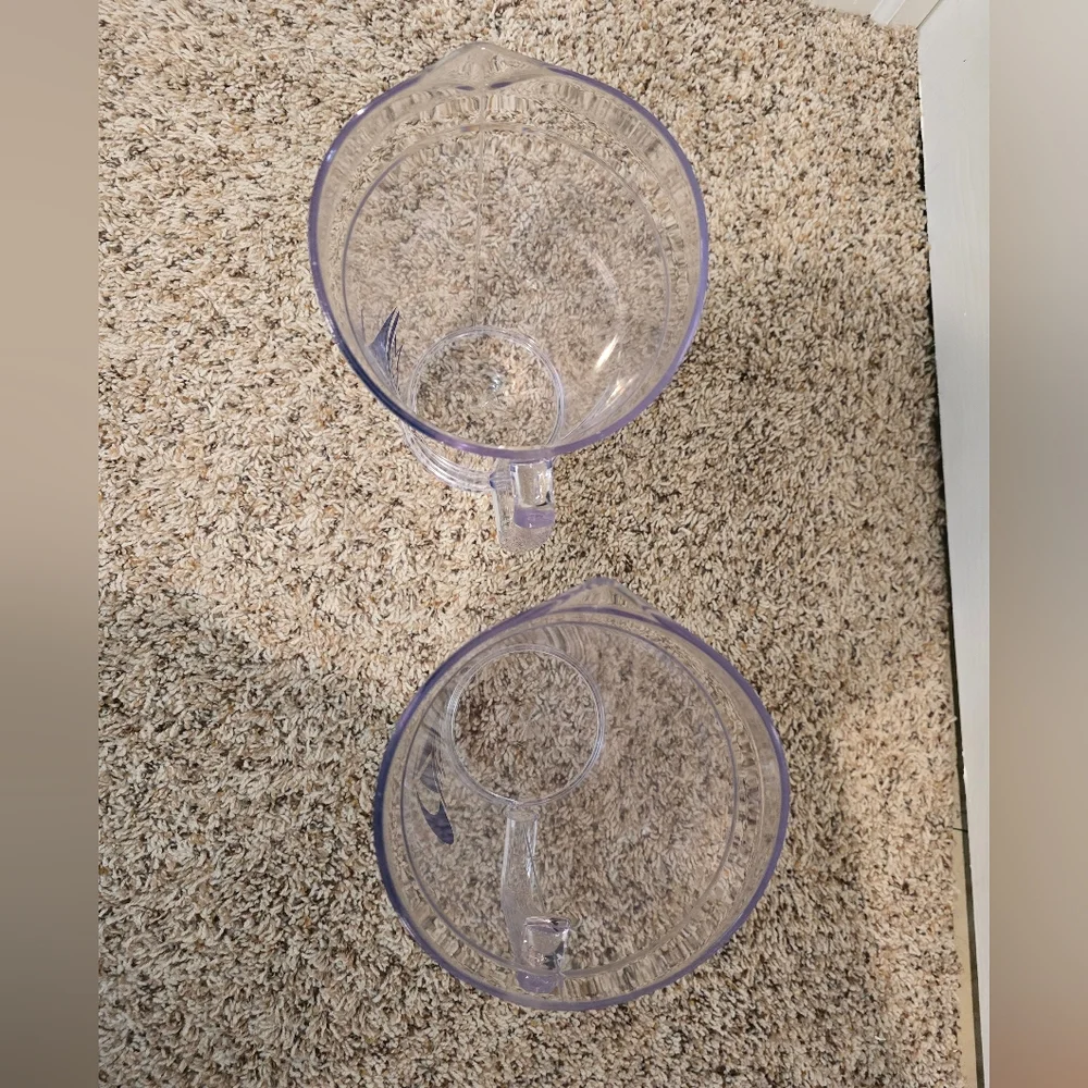 Clear Pitcher Set with Sigma Sigma Sigma Sailboat Design Tri-Sigma Sorority - Picture 4 of 11